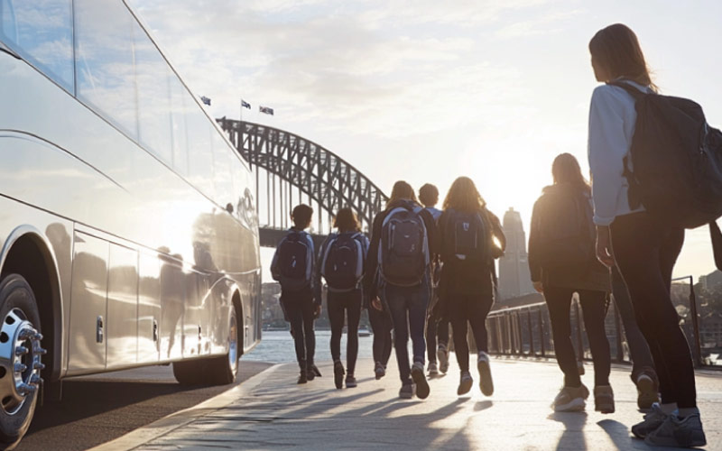 students touring Sydney spots, explore Sydney, August 2024, Australia