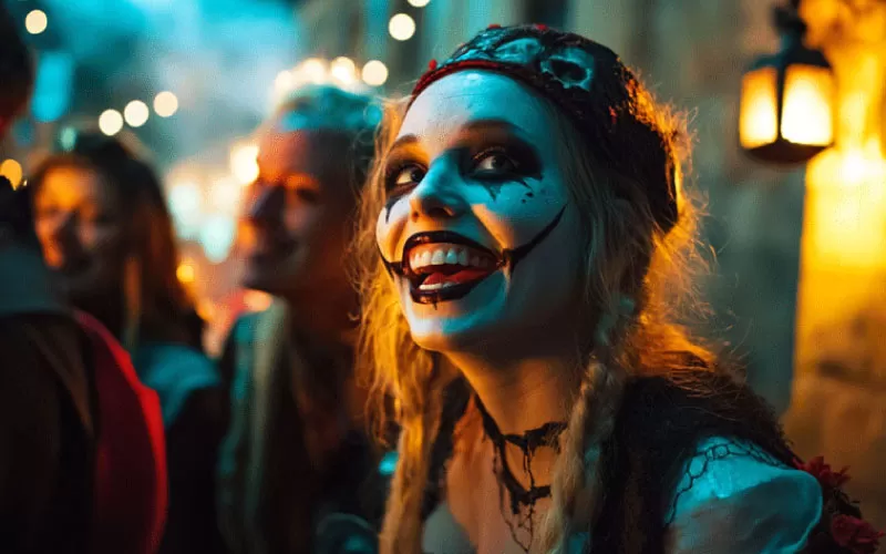 friends enjoying a party at Q Station, spooky Sydney venues, October 2024, Australia